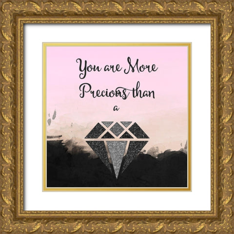 More Precious Gold Ornate Wood Framed Art Print with Double Matting by Lavoie, Tina