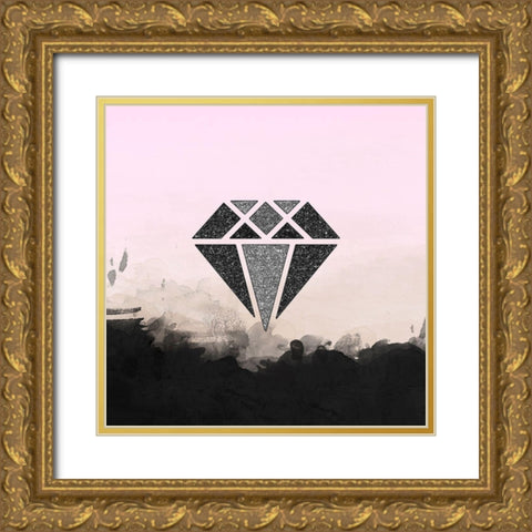 Precious Diamond Gold Ornate Wood Framed Art Print with Double Matting by Lavoie, Tina