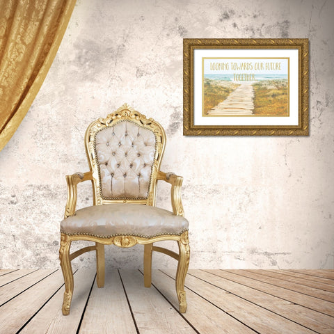 Looking Towards Our Future Together Gold Ornate Wood Framed Art Print with Double Matting by Lavoie, Tina
