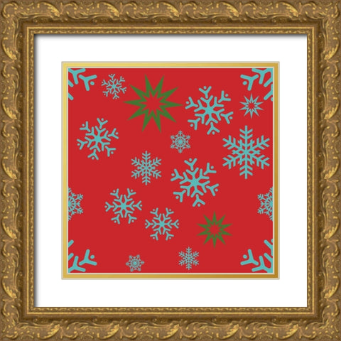 Beautiful Christmas XI Gold Ornate Wood Framed Art Print with Double Matting by Lavoie, Tina