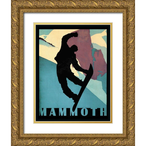 Mammoth Mountain Winter Sports II Gold Ornate Wood Framed Art Print with Double Matting by Lavoie, Tina