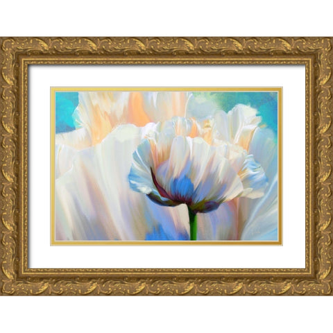 Coco In Love Gold Ornate Wood Framed Art Print with Double Matting by Lavoie, Tina