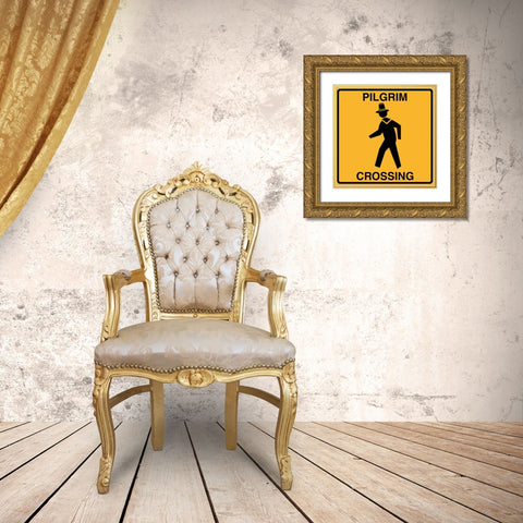 Pilgrim Crossing Gold Ornate Wood Framed Art Print with Double Matting by Lavoie, Tina