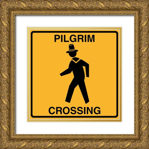 Pilgrim Crossing Gold Ornate Wood Framed Art Print with Double Matting by Lavoie, Tina