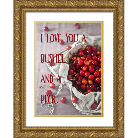 Bushel And A Peck Gold Ornate Wood Framed Art Print with Double Matting by Lavoie, Tina