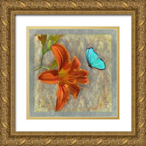 Afternoon In Tuscany Gold Ornate Wood Framed Art Print with Double Matting by Lavoie, Tina