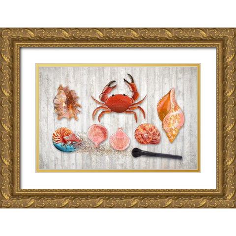 Marine Biology Gold Ornate Wood Framed Art Print with Double Matting by Lavoie, Tina