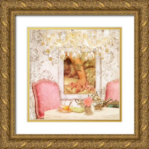 Hotel Regina Paris High Tea Gold Ornate Wood Framed Art Print with Double Matting by Lavoie, Tina