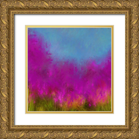 Wildflowers Gold Ornate Wood Framed Art Print with Double Matting by Lavoie, Tina