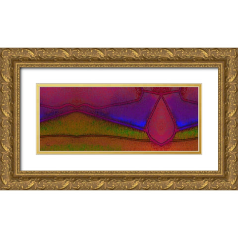 Compartmentalization Gold Ornate Wood Framed Art Print with Double Matting by Lavoie, Tina