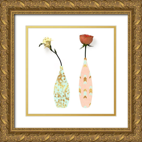 Modern Home II Gold Ornate Wood Framed Art Print with Double Matting by Lavoie, Tina