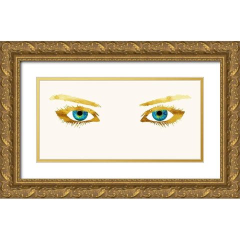 Bedroom Eyes Gold Ornate Wood Framed Art Print with Double Matting by Lavoie, Tina