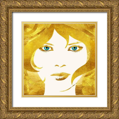 24 Karat Babe Gold Ornate Wood Framed Art Print with Double Matting by Lavoie, Tina
