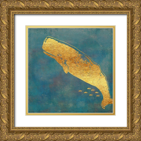 Deep Sea Life I Gold Ornate Wood Framed Art Print with Double Matting by Lavoie, Tina