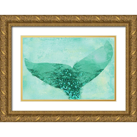 A Mermaids Tail III Gold Ornate Wood Framed Art Print with Double Matting by Lavoie, Tina