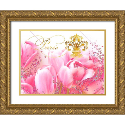 Wedding in Paris II Gold Ornate Wood Framed Art Print with Double Matting by Lavoie, Tina