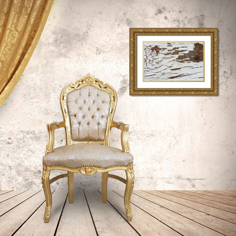 Whitewash 001 Gold Ornate Wood Framed Art Print with Double Matting by Lavoie, Tina