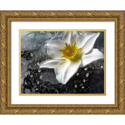 Frost Queen Gold Ornate Wood Framed Art Print with Double Matting by Lavoie, Tina