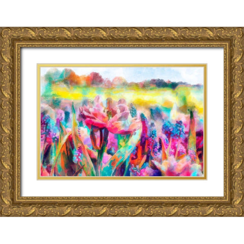 Saturday Afternoon Gold Ornate Wood Framed Art Print with Double Matting by Lavoie, Tina
