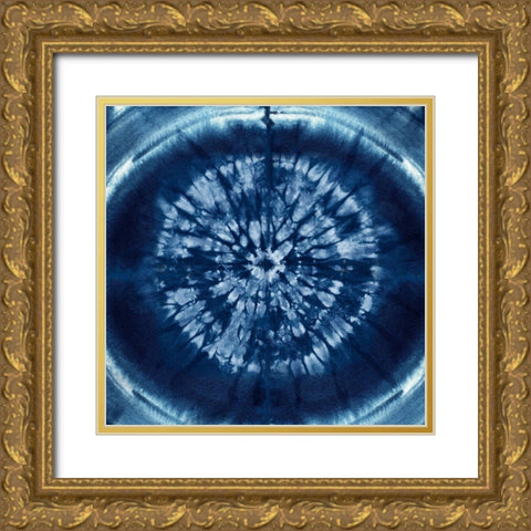 Indigo eye Gold Ornate Wood Framed Art Print with Double Matting by Lavoie, Tina