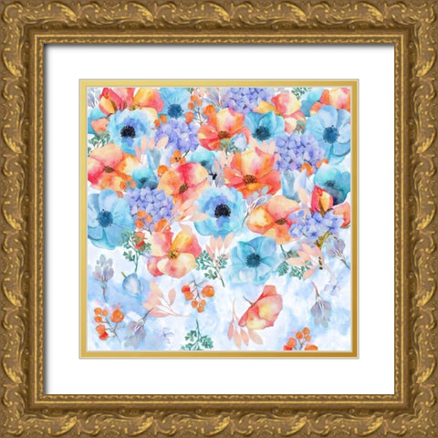 Summer Rush Gold Ornate Wood Framed Art Print with Double Matting by Lavoie, Tina