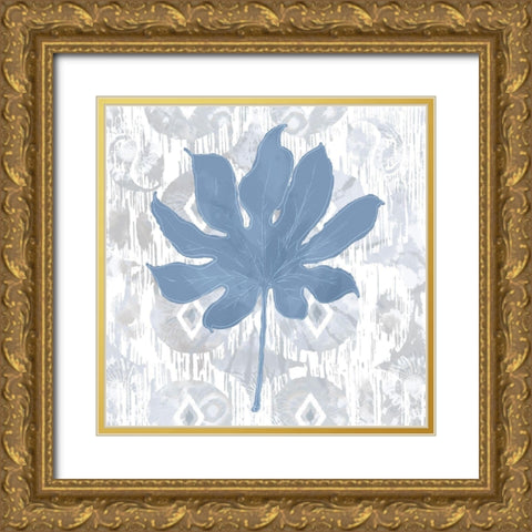 Boho Aralia Gold Ornate Wood Framed Art Print with Double Matting by Lavoie, Tina