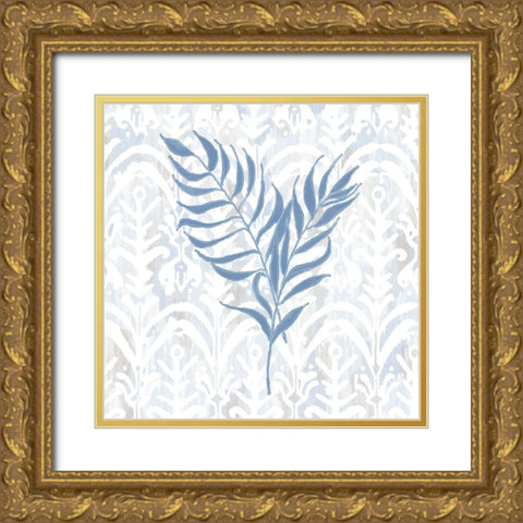 Boho Palms Gold Ornate Wood Framed Art Print with Double Matting by Lavoie, Tina