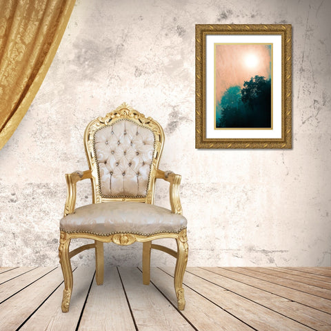 Jungle Canopy At Sunset Gold Ornate Wood Framed Art Print with Double Matting by Lavoie, Tina