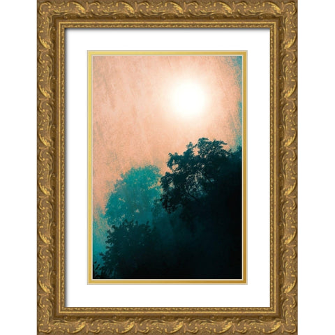 Jungle Canopy At Sunset Gold Ornate Wood Framed Art Print with Double Matting by Lavoie, Tina