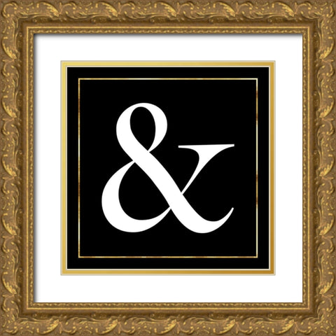 Ampersand Gold Ornate Wood Framed Art Print with Double Matting by Lavoie, Tina