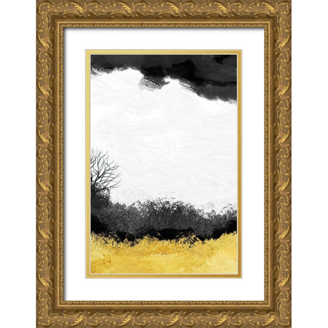 Halcyon I Gold Ornate Wood Framed Art Print with Double Matting by Lavoie, Tina