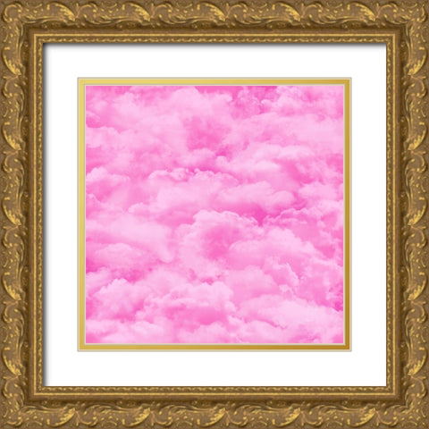Pink Sky Gold Ornate Wood Framed Art Print with Double Matting by Lavoie, Tina