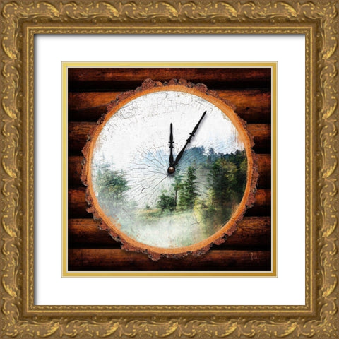 Mountain Time Gold Ornate Wood Framed Art Print with Double Matting by Lavoie, Tina