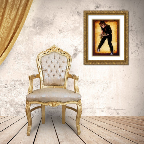 Rocker Gold Ornate Wood Framed Art Print with Double Matting by TMBorenstein
