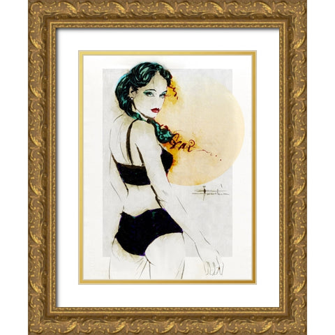 Last One In Gold Ornate Wood Framed Art Print with Double Matting by TMBorenstein