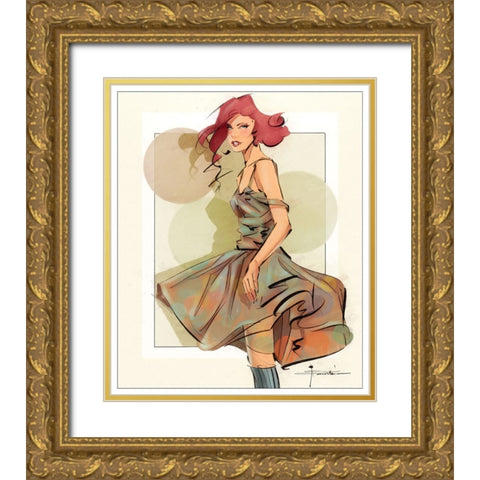 56 Very Fly Gold Ornate Wood Framed Art Print with Double Matting by TMBorenstein