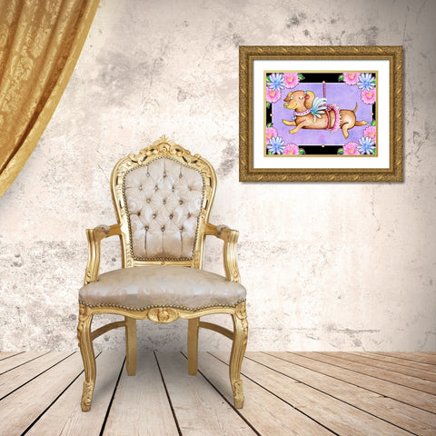 A Lot a Love Gold Ornate Wood Framed Art Print with Double Matting by Wade, Valarie