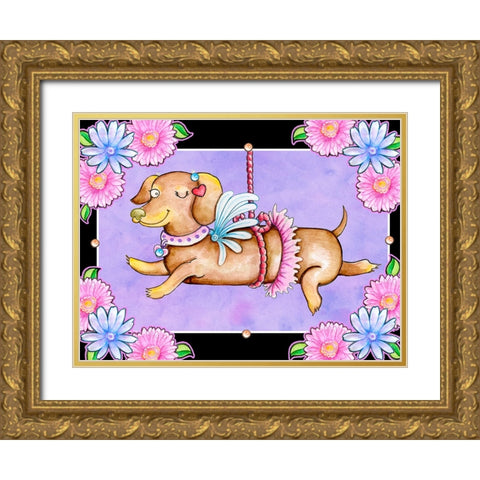 A Lot a Love Gold Ornate Wood Framed Art Print with Double Matting by Wade, Valarie