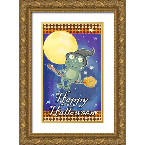 Flying High Gold Ornate Wood Framed Art Print with Double Matting by Wade, Valarie