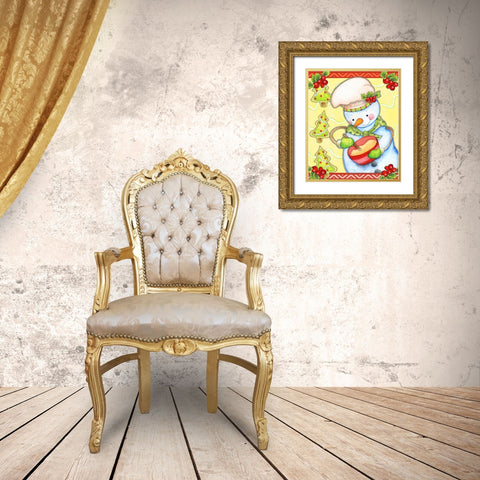 Mixing Up Magic Gold Ornate Wood Framed Art Print with Double Matting by Wade, Valarie