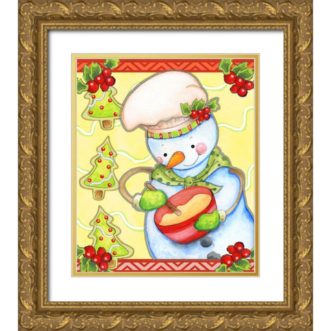 Mixing Up Magic Gold Ornate Wood Framed Art Print with Double Matting by Wade, Valarie
