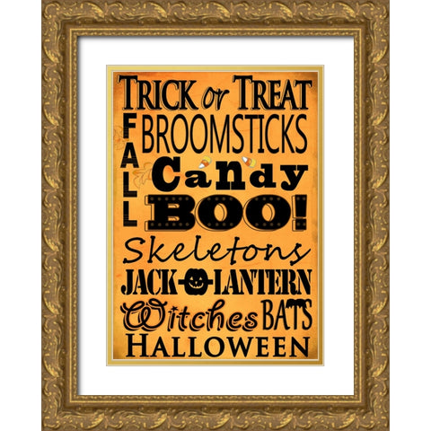 Spirited Sayings Gold Ornate Wood Framed Art Print with Double Matting by Wade, Valarie
