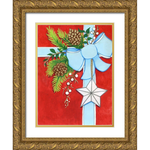 Barnstar Gift Gold Ornate Wood Framed Art Print with Double Matting by Wade, Valarie