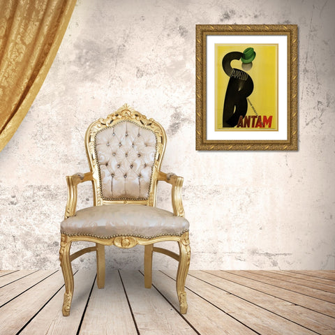 Bantam Hats Gold Ornate Wood Framed Art Print with Double Matting by Vintage Apple Collection