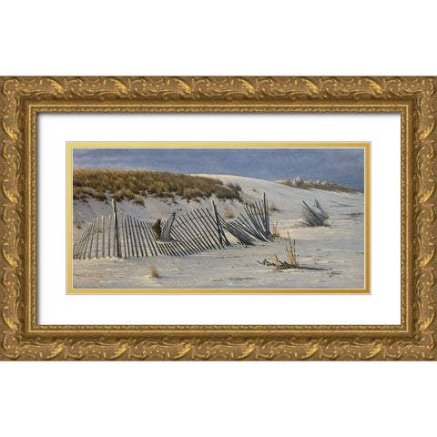 Passage - Peregrine Falcon Gold Ornate Wood Framed Art Print with Double Matting by Goebel, Wilhelm