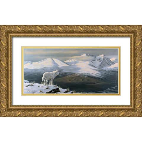 Vantage Point Gold Ornate Wood Framed Art Print with Double Matting by Goebel, Wilhelm