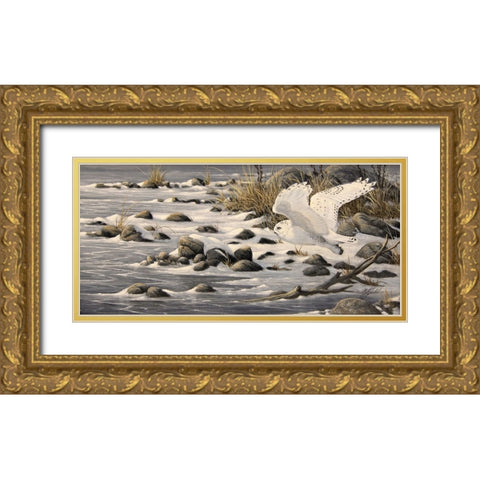 On The Move Gold Ornate Wood Framed Art Print with Double Matting by Goebel, Wilhelm