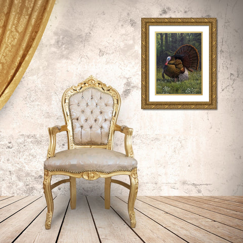 Spring Strut Gold Ornate Wood Framed Art Print with Double Matting by Goebel, Wilhelm