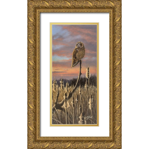 Sunset Shortie Gold Ornate Wood Framed Art Print with Double Matting by Goebel, Wilhelm