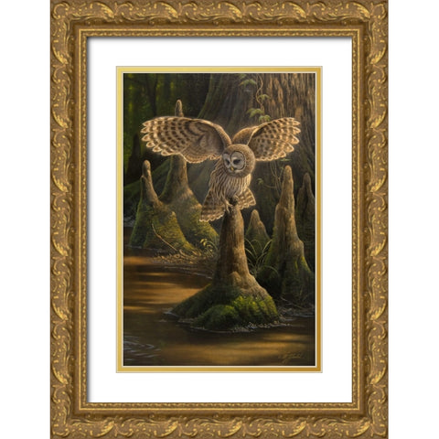 Translucence Gold Ornate Wood Framed Art Print with Double Matting by Goebel, Wilhelm
